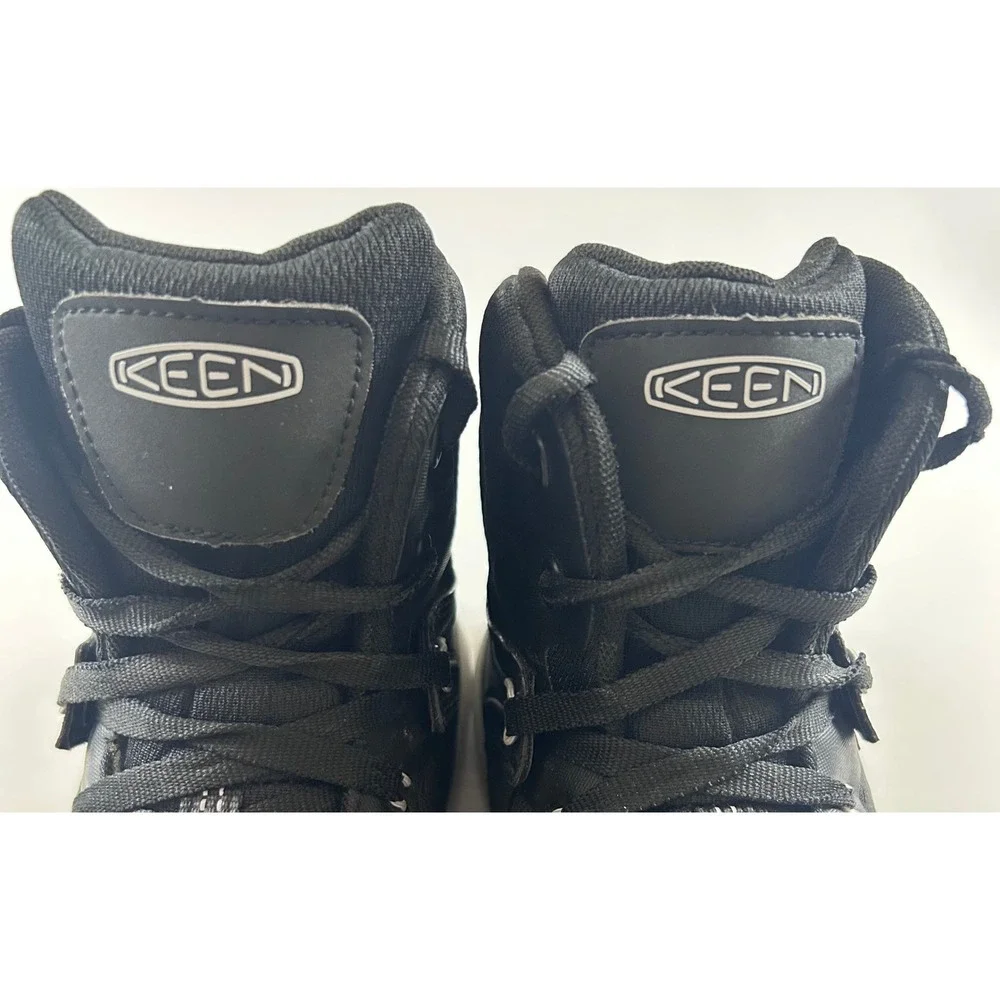KEEN Utility Vista Energy Mid Work Boots Mens 14D Black Carbon Fiber Toe